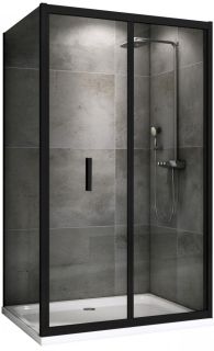 Душевой уголок ABBER Sonnenstrand 90x70см чёрный AG07090B-S70B